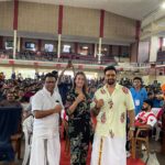 Preeti Jhangiani Instagram - Dhoti sambhal ke ;) At the Kerala State ArmWrestling Championship where more then 1000 athletes are competing 💪🏼 thanks to @jojyeloor @keralaarmwrestlingassociation for the lovely hospitality and the dhoti 😉 Kerala is right now the No.1 ArmWrestling state in India 🇮🇳 with half of the @propanjaleague champs coming from Kerala 💪🏼✌🏻 #keraladiaries #keraladiaries🌴 #keralagallery Kolenchery, India