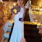 Preeti Jhangiani Instagram - Feel like I’m floating in this beautiful @archanakochharofficial #newyorkfashionweek #springsummer #collection #nyfw jewels by @satyanifinejewels 💕 and personalised clutch by @embellishedstories styled by @gentleman_gaga #türkiye #turkey #bodrum #weddingdiaries #cocktails #cocktaildress #livewithbansals be Premium Bodrum