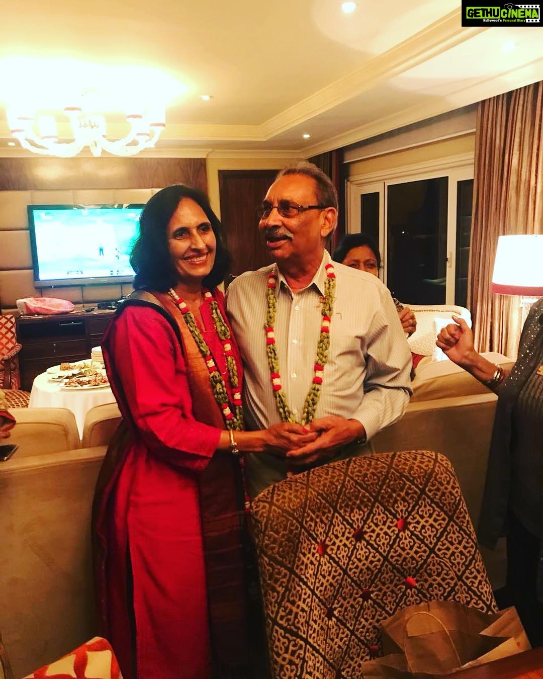 Preeti Jhangiani Instagram - #50years and counting ! #goldenjubilee 🎉🎉 #happyanniversary to my dearest mummy and papa ❤️ @dabassavitri @jagdevdabas