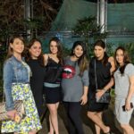 Preeti Jhangiani Instagram - To the last ladies night before @riarmalhotra pops! @divyachablani @shibanimadhavlal @poonamdamania and @poojamanekia ! #ladies #ladiesnight #ladiesnightout #wine #whiskeygirl #fun #babycomingsoon