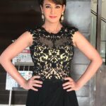 Preeti Jhangiani Instagram - At the launch of the new herbal products for the ICL group .. dressed by my dearest @adsinghdesigns #adsinghdesigns #adsingh #workmode #productlaunch #herbal #natural