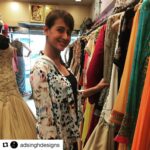 Preeti Jhangiani Instagram - Fabulous look coming up! Can’t wait to wear that beautiful outfit! #Repost @adsinghdesigns (@get_repost) ・・・ The gorgeous bollywood actress and my dear friend Preeti Jhangiani at our Juhu store. #adsingh #fashion #style #couture #bollywood