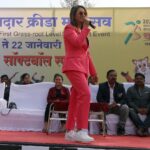 Preeti Jhangiani Instagram - Amazing atmosphere and fabulous initiative by Shri @gadkari.nitin ! To be the guest of honour at the #khasdarkridamahotsav, with more than 50 sports under its belt was an honour and a sporting experience like no other ! Let’s all work towards making India a sporting giant! @propanjaleague #armwrestling #sports #sportsevent #nagpur