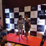 Preeti Jhangiani Instagram - With @tulipjoshi.in at the #iijw2017 wearing @rohitgandhirahulkhanna from #kimmaya @pradeephirani for #ckrishniachettygroupofjewellers #finaleshow