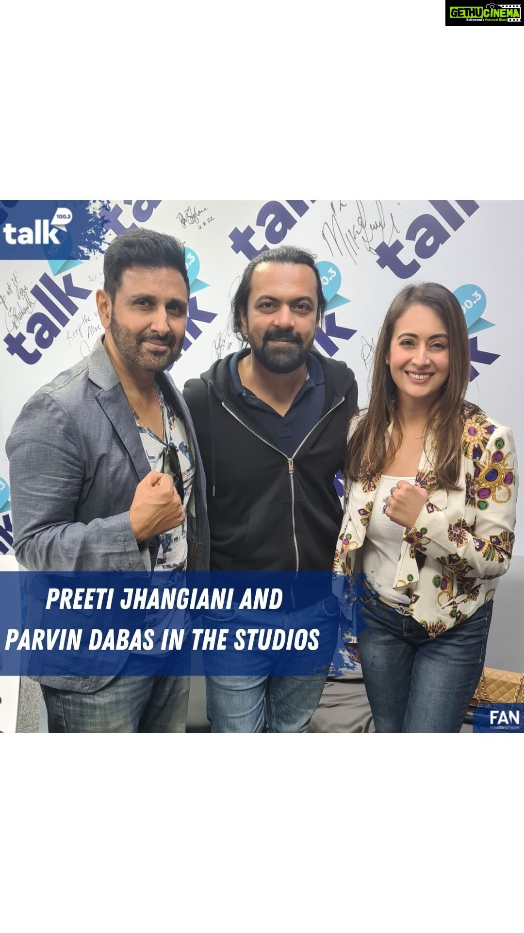 Preeti Jhangiani Instagram - We had Bollywood Stars and the Co-Founders of the @propanjaleague @jhangianipreeti and @dabasparvin in the studios of Talk 100.3 and they joined by @syedkirmaniofficial and @superneeil for the Pre-Match commentary for the TATA IPL game between Chennai Super Kings and Rajastan Royals! #TALK1003 #ProPanjaLeague #tataipl #funasianetwork #ballbyballcommentaryupdates Talk 100.3 UAE
