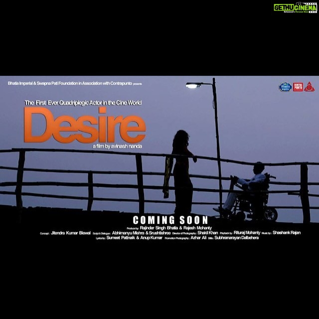 Preeti Jhangiani Instagram - A love story of the the first ever quadriplegic actor in the world @JBiswal @jhangianipreeti @vcpl11@avinnashnanda #desire#bhubaneswar