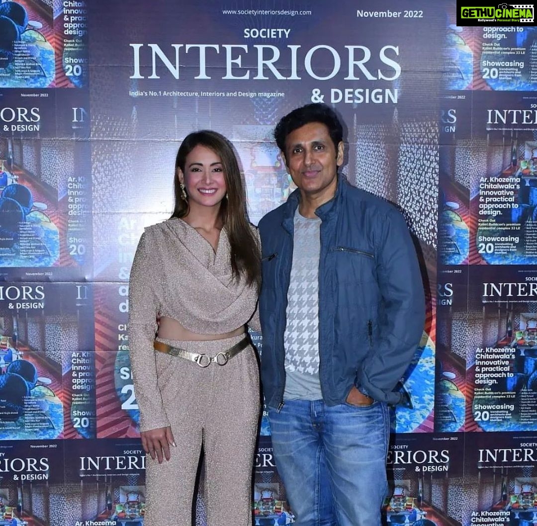 Preeti Jhangiani Instagram - It was a pleasure unveiling the November 2022 issue of the @societyinteriorsdesign magazine with @dabasparvin and Shri Nari Hira .