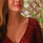 Preeti Jhangiani Instagram - Feeling red.. Jewels : @mahesh_notandass