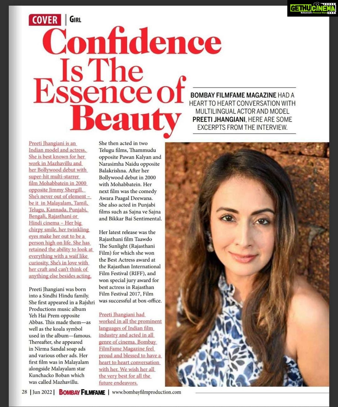 Preeti Jhangiani Instagram - @bombayfilmfame