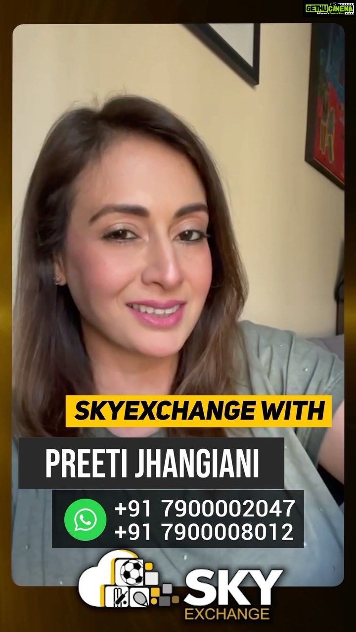 Preeti Jhangiani Instagram - India’s most trusted and reliable sports betting/gambling exchange. What are you waiting for ,switch to skyexchange.com and start winning BIG now! Enjoy the best betting experience 24x7 Use your sports skills and win tons of cash. Choose from over 30 sports to bet on and make real cash every day- directly into your bank account within 1 hour!!! Also, play live Teen Patti, Andar Bahar and live casino games with real dealers only on @skyexchangeofficial1 ! Enjoy instant deposits and withdrawals and an amazing customer support experience. Managed by @pinnaclecelebs https://wa.me/917900008012 https://wa.me/917900002049 #linkinbio #Skyexchange #winmoney #sportbikeaddicts #cricket🏏 #crickettips #cricket_love #cricketworldcup #cricketupdates #cricketgram #cricketbats #onlinemoneymaking #onlinemoney #onlinemoneymakingopportunity #khailagai#sattamatka #onlinemarketing #prize #prizemoney #Cricket #cricketmerijaan #cricketshaukeens