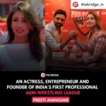 Preeti Jhangiani Instagram - Posted @withregram • @thebridge_in Preeti Jhangiani, who rose to fame with the Shahrukh Khan-Amitabh Bachchan starrer Mohabbatein, has been juggling between running Swen Entertainment, a firm she co-founded with actor husband @dabasparvin and launching India’s first professional arm-wrestling league, the ‘Pro Panja League’. More power to her!🙌🏻 . . #indiansports #bollywood #propanjaleague #mohabbatein #bollywoodmovies #indianactresses