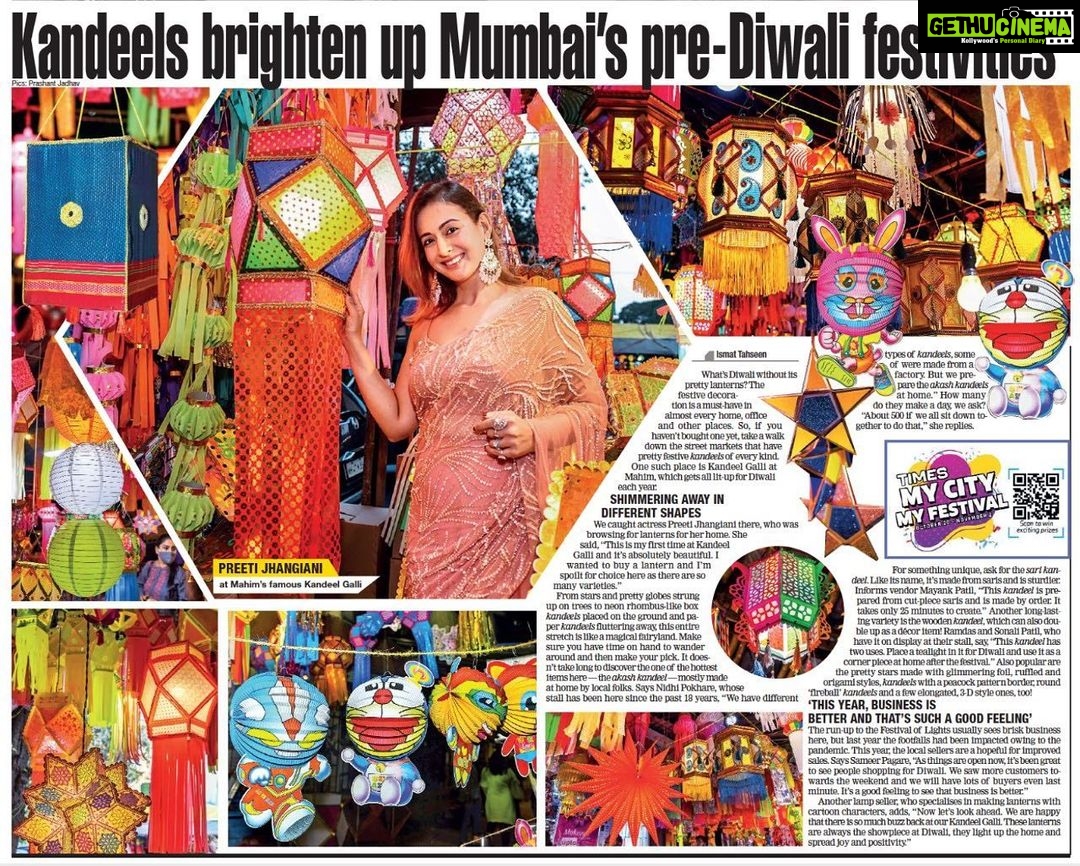 Preeti Jhangiani Instagram - #kandeelgalli @bombaytimes @ismat.tahseen @namita_rajhans_ @shimmerentertainment @richajaisinghanilabel @aquamarine_jewellery @gentleman_gaga