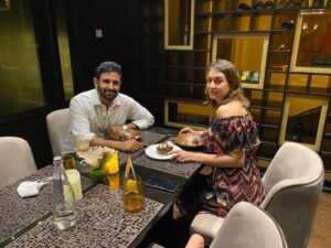 Preeti Jhangiani Instagram - The most relaxed and satiated bday ever! Exactly the way I like it ! Thank you my love for making it special ❤️🤗 @dabasparvin