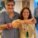Preeti Jhangiani Instagram - The #rakhi celebrations continue! Thank you @kirancooladvani and @advanibhagwan for the beautiful evening!