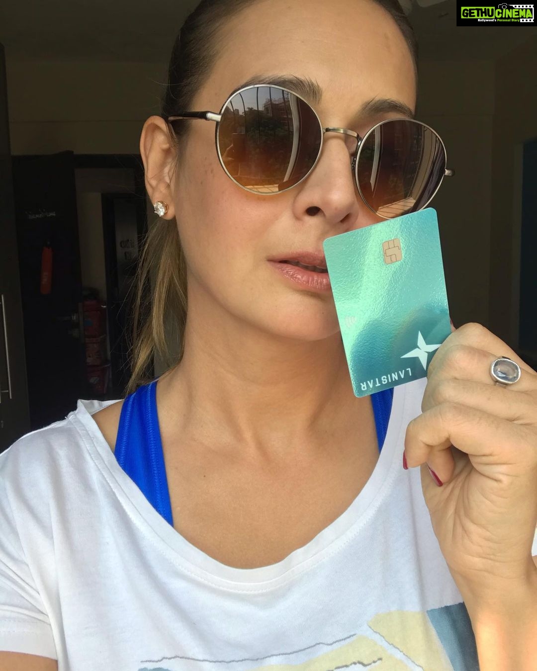 Preeti Jhangiani Instagram - Feeling blue? Let the new @lanistar chrome payment card chase away those monday morning blues tomorrow! #ad