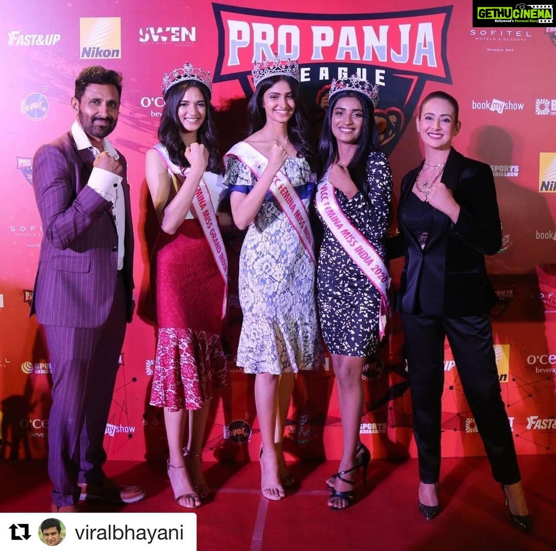 Preeti Jhangiani Instagram - #Repost @viralbhayani with @get_repost ・・・ *Miss India Beauties & Celebs Grace Pro-Panja League 2021* Having successfully drawn people across all ages and genders, the second edition of Parvin Dabas and Preeti Jhangiani's ‘Pro Panja League’, that gives equal importance to men, women and the specially-abled, let the forearms of their participants do the talking. Emulating the Mega Match format, Arm-Wrestling or Panja, a sport seeped in Indianness, saw a tough competition at The Pier, Radio Club,Colaba. Besides Parvin Dabas and Preeti Jhangiani, the tournament witnessed special guests Miss India World Manasa Varanasi, Miss Grand India Manika Sheokand and Miss India Runner Up Manya Singh, Ashish Shelar among other dignitaries and participants of the league. An interesting facet of the evening was that the newly-crowned Miss India Beauties had a special entry and each one had a special Panja session with Preeti! The tournament evening concluded with prizes and the Pro-Panja League trophy distribution to the winners by the guests and dignitaries. Check out adjacent pictures! #propanjaleague #parvindabas #preetijhangiani #panja #armwrestling #manyasingh #manasavaranasi #manikasheokand #ashishshelar #radioclub #tournament #championship #sports @propanjaleague @dabasparvin @jhangianipreeti @manyasingh993 @manasa5varnasi @manika_sheokand @advocateashishshelar