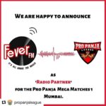 Preeti Jhangiani Instagram - #Repost @propanjaleague with @get_repost ・・・ Thank you @feverfmofficial for coming onboard as Radio Partner for the Pro Panja Mega Matches-1 Mumbai ✨ @feverfmofficial @dabasparvin @jhangianipreeti #swenentertainment #propanjaleague2021#musicislife #ProPanjaleague #radiopartner #fever104 #ProPanjaLeague #comingsoon #preetijhangiani #parvindabas #sportsevents