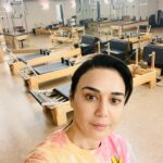 Preity Zinta Instagram - Back in the gym doing Pilates after ages. It does not matter how fit you are - you stop working out and it’s back to square one. Here’s to being more consistent this year & being healthy, fit & flexible ❤️ #pzfit #dontgiveup #ting