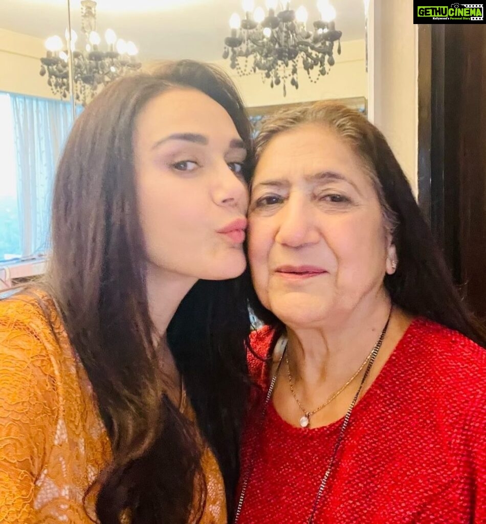 Preity Zinta Instagram - Happy Birthday Mom 🤩 Wish you more laughter, more love, more happiness and Good health today, tomorrow and always. Love you to the moon & back. Thank you for being the best mom & nani ma in the galaxy 💕💕 @neeluzinta #ting