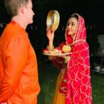 Preity Zinta Instagram - This Karva Chauth was filled with so many firsts. My first Karva Chauth as a mommy, first time I didn’t drink water all day, first time the moon took forever to show up & I had to use an app to see it & my first beautiful Phulkari dupatta ( thanks to Saurab & Rajeshwari ) that took more than 3 months to be made ❤️ Today I believe more than ever that we can only grow stronger together as a couple & as individuals when we have mutual respect for each other & our respective traditions. Here’s to east meeting west and being happy together ❤️💕❤️ Love n light to all of you beautiful people & couples. #happykarwachauth #ਫੁਲਕਾਰੀ #patiparmeshwar #ting 🥰