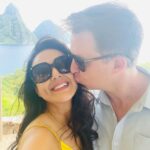 Preity Zinta Instagram – Love is in the air ❤️ #pztravel #Stlucia #letherinspireyou #ting St. Lucia Islands West Indies