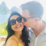 Preity Zinta Instagram - Love is in the air ❤️ #pztravel #Stlucia #letherinspireyou #ting St. Lucia Islands West Indies