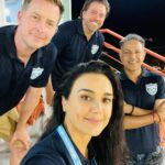 Preity Zinta Instagram - Blue Sunday 🤩 #smilingfaces @saintluciakings #ting