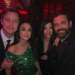 Preity Zinta Instagram - Roses are red, my dress was green, too many favourites all on my screen ❤️ Hope that rhymes 😂 #nightout #friendship #memories #selfies #ting