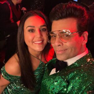 Preity Zinta Instagram - Thank you @karanjohar for the best night ever. I know it was your golden night but I promise you I had more fun than you 😍🙏You are the bestest host ever ❤️ #nightout #memories #bonding #ting