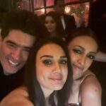 Preity Zinta Instagram - Thank you @karanjohar for the best night ever. I know it was your golden night but I promise you I had more fun than you 😍🙏You are the bestest host ever ❤️ #nightout #memories #bonding #ting
