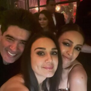 Preity Zinta Instagram - Thank you @karanjohar for the best night ever. I know it was your golden night but I promise you I had more fun than you 😍🙏You are the bestest host ever ❤️ #nightout #memories #bonding #ting