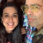 Preity Zinta Instagram - Happy 50th birthday to the funniest guy I know. Kjo you are not only the King of Bling but also the king of emotion & wit 😍Thank you for always making me laugh & for having such a strong emotional quotient in your life & in your movies. I have never had a dull moment around you & I wish you always smile, shine & make the world a better place. Loads of love, happiness & sexiness to you today & always ❤️🎉❤️ #happybirthday #staygolden #ting