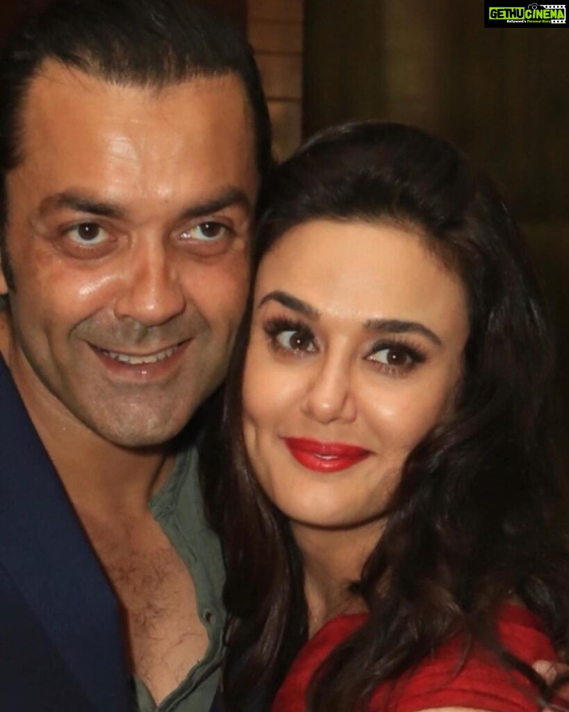 Preity Zinta Instagram - Happy birthday @iambobbydeol Love you loads. Sending you a big hug, lots of love, light , happiness and success. Cannot wait to see you when I’m back ❤️