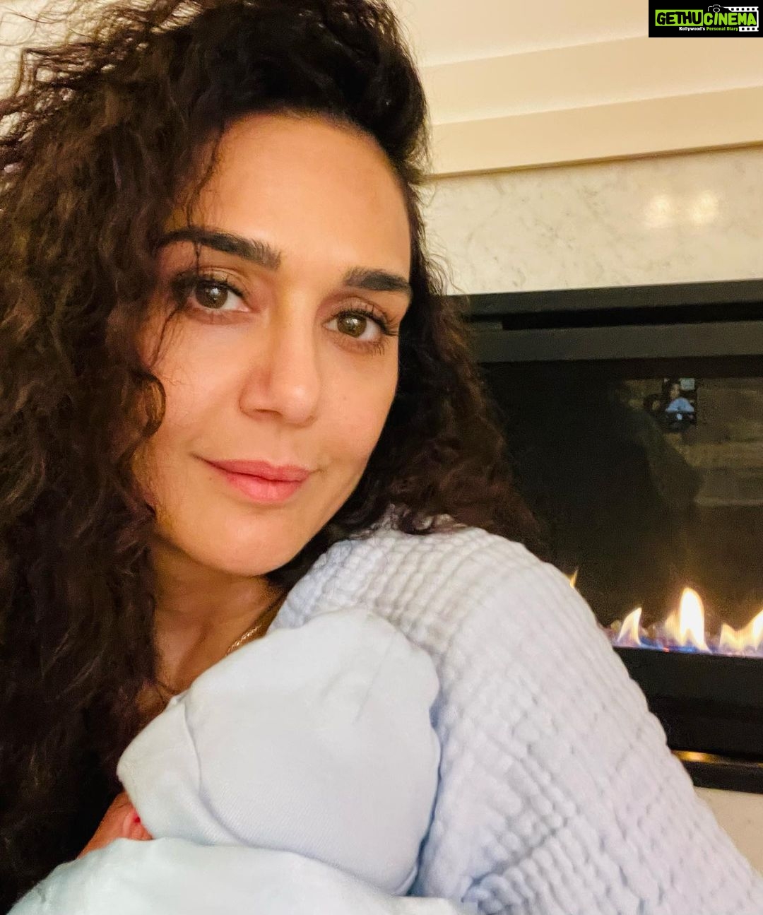 Preity Zinta - 391.9K Likes - Burp cloths, diapers & babies… I’m loving it all ❤️❤️#ting