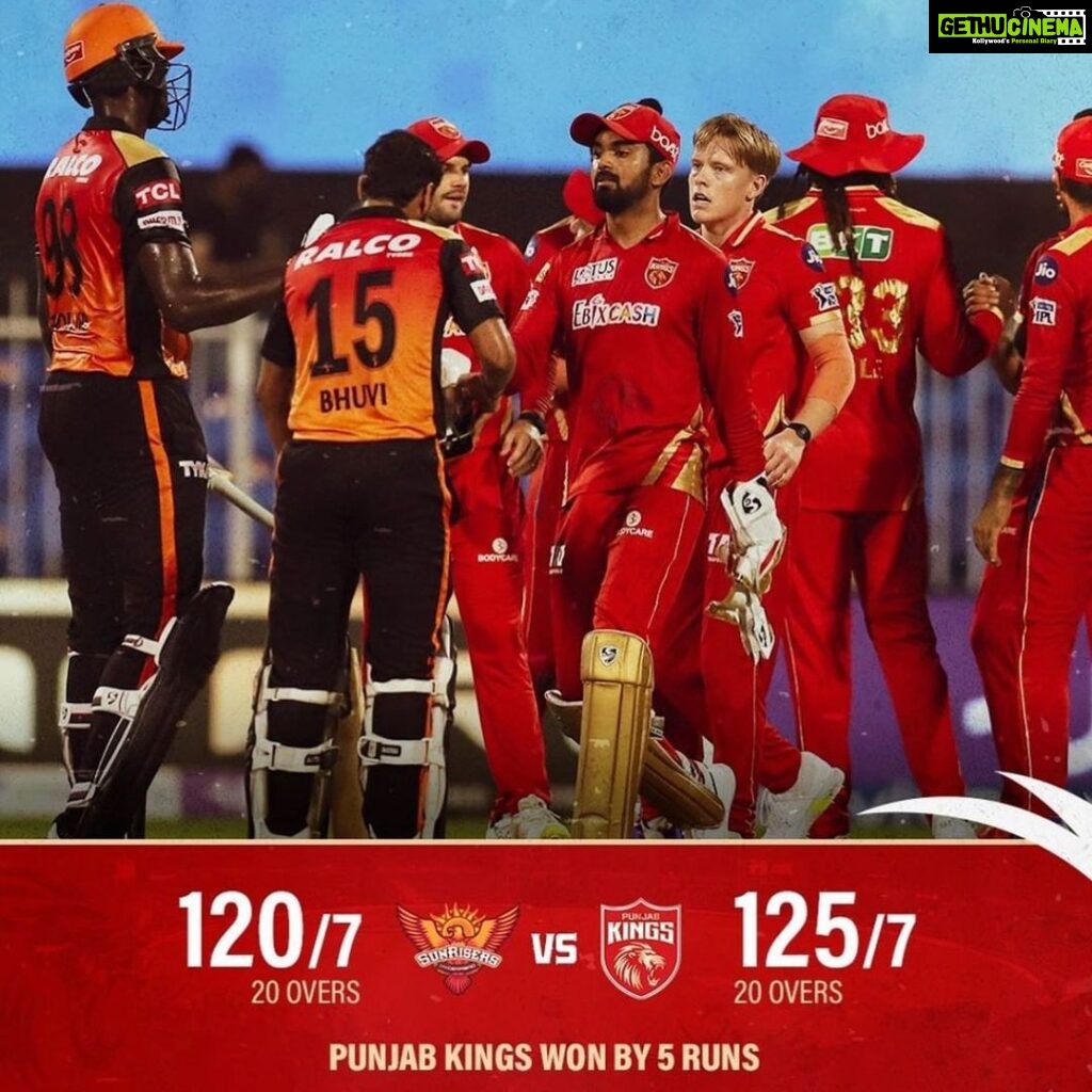 Preity Zinta Instagram - What a FANTASTIC performance from the @punjabkingsipl tonight 👊 No more complaints about quarantine anymore 🤩 Great to see the whole team click together in this last ball thriller @rahulkl Amazing debut by @ellis106 👍 Special mention to all the bowlers for defending a low score @mdshami.11 @_arshdeep.singh__ @harpreetsbrar95 @bishnoi6476 💪 #SRHvsPBKS #heartattackkings #victory #congrats #bowling #fielding #teamwork #saddaPunjab #ting Dubai,UAE.