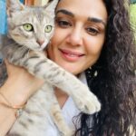 Preity Zinta Instagram – Meow ❤️ #sundayfunday #ting