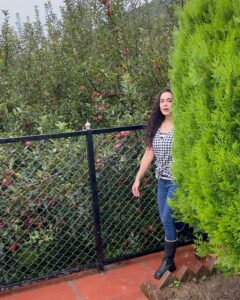 Preity Zinta Instagram - I was so excited to see apple trees after so long that the minute it stopped raining I ran out and made this video. Glad I did so cuz minutes after it was pouring again ⛈Going back home to our family farm during apple season after so many years was an emotional & exhilarating experience.  Growing up, this place was dominated by the larger than life presence of my  Grandfather, Grandmother and Rajinder Mamaji & Uma Mamiji. We spent the best days of my childhood here.  Apple season was always special. So many rules. No eating in the grading halls, no disturbing or distracting the labour that diligently plucked apples in special baskets called Kiltas, no playing with apples  or throwing them around etc. My fav part was apple plucking & collecting the largest and the smallest apples of the season & of course glasses of freshly squeezed apple juice🍎🍏🍎. Two years ago, I officially became a farmer & am so proud to be part of the farming community of the apple belt of Himachal Pradesh.  Here’s a shout out to Himachal Apples that are the best apples in the world. I’m super stoked & proud of how well everything is maintained in all the farms given the covid situation, shortage of labour etc... I’m also extremely proud of my brother for going completely organic & replanting our orchard with organic apple trees.  #Ting #Appleorchards #farmlife #familytime #proudhimachali ❤️ 📸 Col. Zinta.