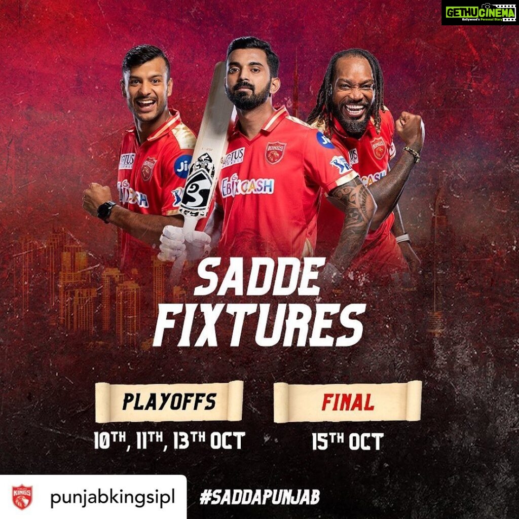 Preity Zinta Instagram - #repost• @punjabkingsipl 🥳 𝙄𝙏’𝙎 𝙊𝙐𝙏! 🥳 You know what to do as we resume our campaign from 21st September, 2021. 😃🗓 #SaddaPunjab #PunjabKings #IPLSchedule #IPL2021