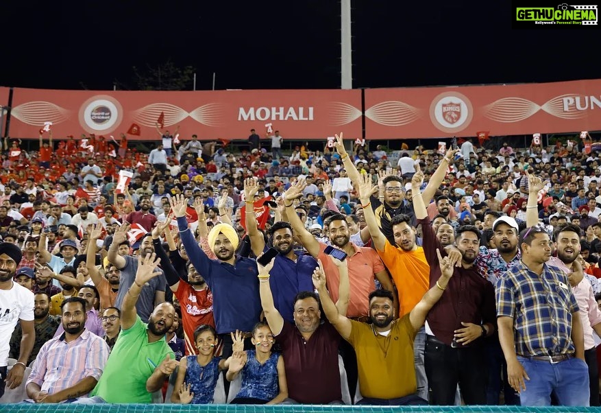 Preity Zinta - 382.9K Likes - To me the most special time during the game is half time when I get to interact with the crowd. It’s always so much fun 😍Its also nice & stressful when the game goes till the end & becomes a last ball thriller. Here are a few glimpses of everything that happened in the stadium before n after the game 😍 #PBKSvsGT #ting