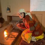 Preity Zinta Instagram - Re living old memories & making new ones. All the action revolves around the kitchen in pahadi homes. Here I’m trying to light the fire & bring the rarely used old school chulha to life ❤️ #memories #farmlife #pahadiculture #ting Somewhere In The Mountains