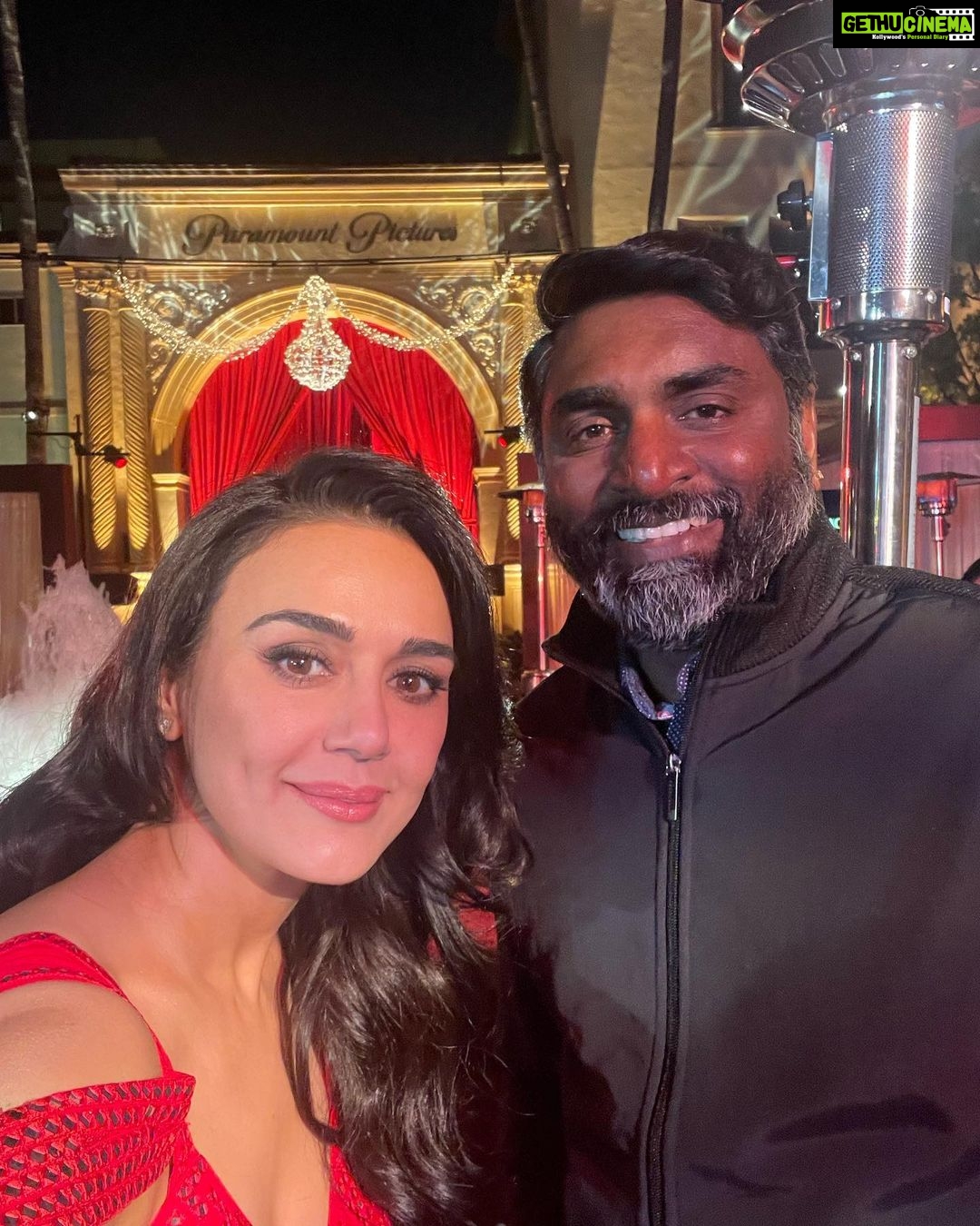 Preity Zinta - 560.8K Likes - A big congratulations to all the Oscar Nominees I met last night. Crossing my fingers for all you guys 🧿❤️ Thank you @priyankachopra & @anjula_acharia for bringing the artistic community from South Asia together & for celebrating each others achievement. It was such a fun evening 🤩 #aboutlastnight #celebration #oscarnominees #southasianexcellence #ting