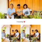 Premi Viswanath Instagram - #friendship ❤ @shiva_hariharan91 @am_v_i_j_i_t_h @premi_vishwanath V Media the complete film studio