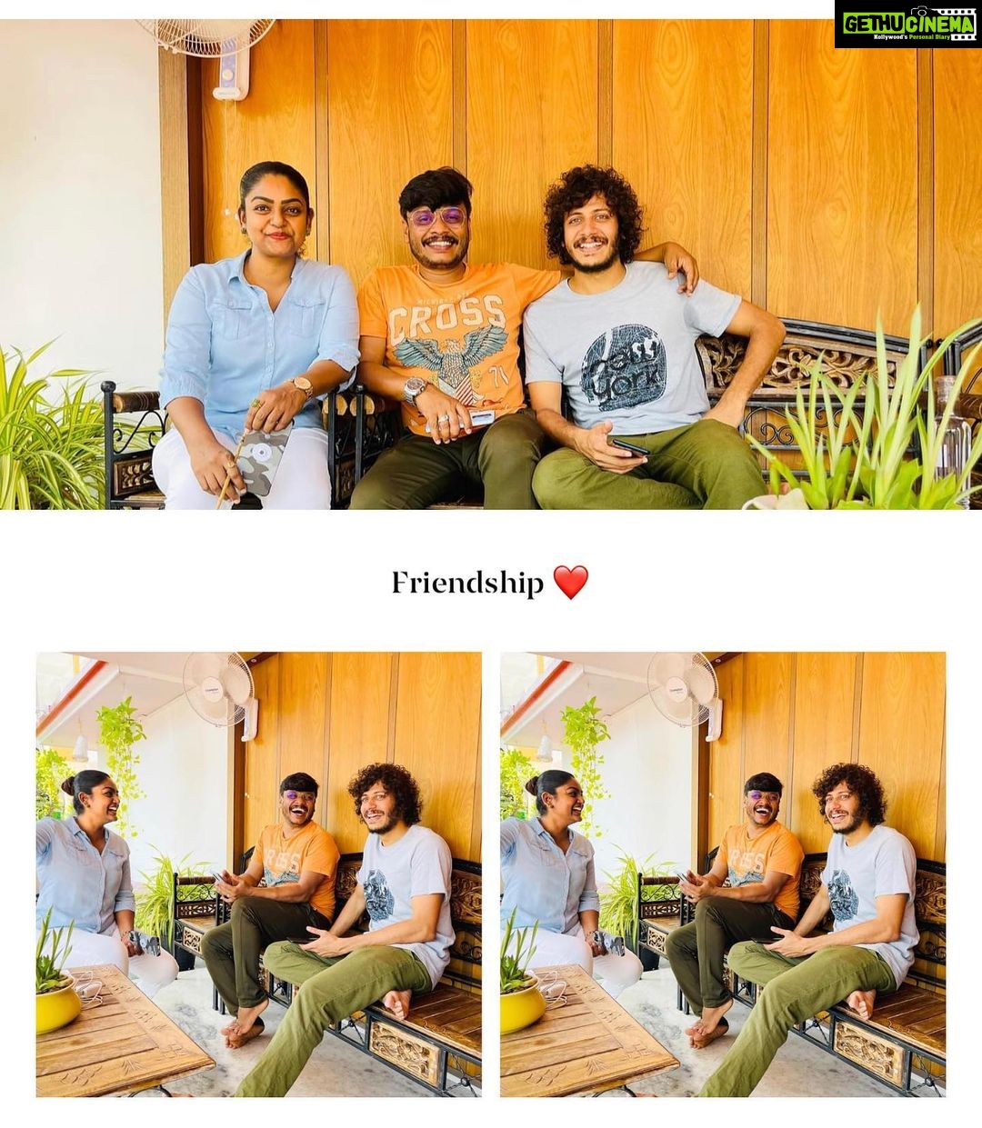 Premi Viswanath Instagram - #friendship ❤️ @shiva_hariharan91 @am_v_i_j_i_t_h @premi_vishwanath V Media the complete film studio