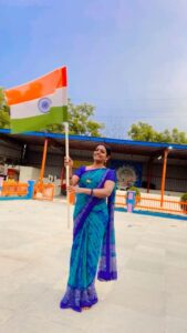 Premi Viswanath Instagram - Let be freedom in mind, soul & body Faith in your words & pride in you nature The celebrations for the 75th anniversary of our Independence has commenced Nationwide. I am humbled to be a part of this #AzadiKaAmritMahotsav Honoring the call of Har Ghar Tiranga from our Honourable Prime Minister Narendra Modi ji, May this Mahotsav continue to inspire us to a greater dedication to Nation building and encourage us all to move forward as one. Thank you. JAI HIND. #75yearsofindependence #harghartiranga