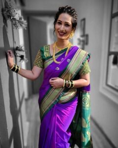 Priya Marathe Instagram - Life is not perfect but my saree pleats can be.. 💜