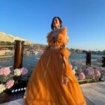 Priyal Gor Instagram - Dressed as a dreamy sunset 🧡 Outfit : @kirankalsiofficial PR : @payalrai1303 Jewellery : @kaya_online_