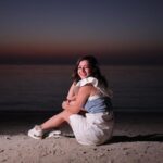 Priyal Gor Instagram - Still like a moon by the sea Bahrain