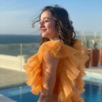 Priyal Gor Instagram - Dressed as a dreamy sunset 🧡 Outfit : @kirankalsiofficial PR : @payalrai1303 Jewellery : @kaya_online_
