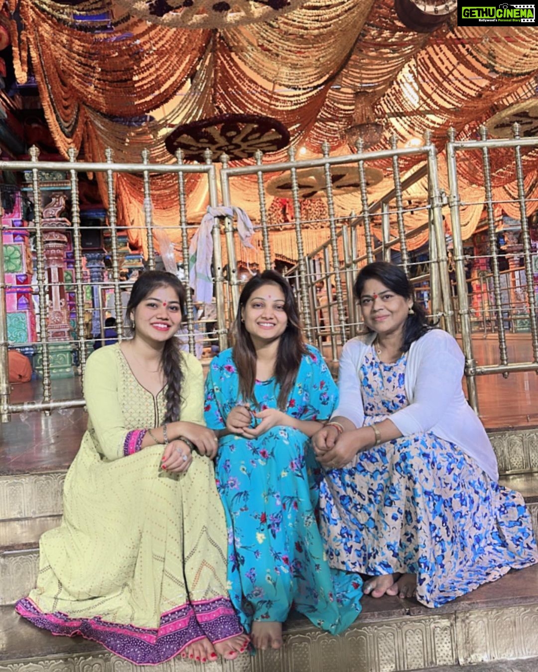 Priyanka Nalkari Instagram - #pedamatemple #positivevibes #temple #positivity #ammantemple #peace #hyderabad #familytime #love #strength #actress #roja #seetha #priyanka