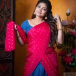 Priyanka Nalkari Instagram - Gorgeous Artist:@nalkarpriyanka @priyankanalkar in halfsaree ❤️ MUA:@makeoverbyjo Hairstyle:@makeup.in_muah Costume:@mokshe_rental_destination PC:@team_thirdeyephotography Jewels:@chennai_jazz Location:@storksstudio . . . #makeoverbyjo #makeupartist #makeupartistsworldwide #celebritymakeupartist #bridalmakeupartist #bts #btsvideos #btsedits #bouquet #christianbridalmakeup #christianbridallook #christianbride #bridalgown #whitegown #bridalmakeupartistworldwide #chennaimua #chennaimakeupartist #dharmapuri_makeup_artist #dharmapurimua #dharmapurimakeupartist #hosurmua #hosurmakeupartist #salemmua #salemmakeupartist #bridalhairstyle #quartineshoot #bridalshoot #rojaserialheroine #suntvserial